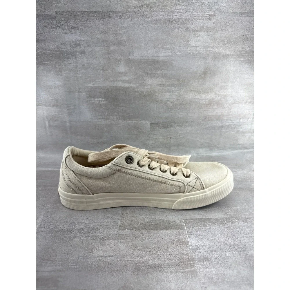 Taos Plim Soul Sand Beige Canvas Low Top Sneakers Women Size 8.5 PLS-13644_8